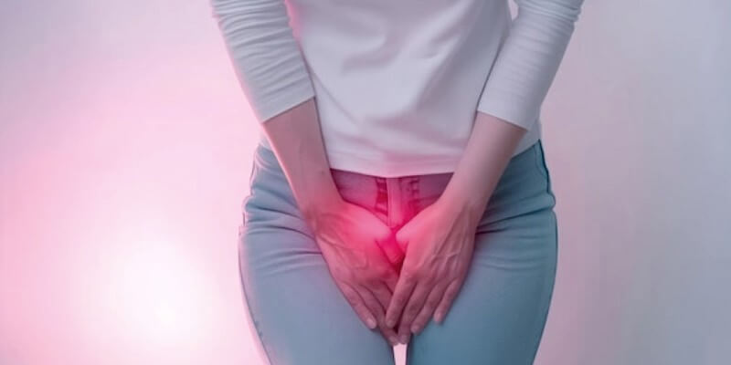 femme avec douleurs au vagin