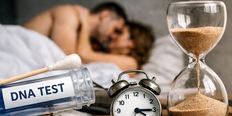 Combien de temps reste l'adn quand on fait l'amour